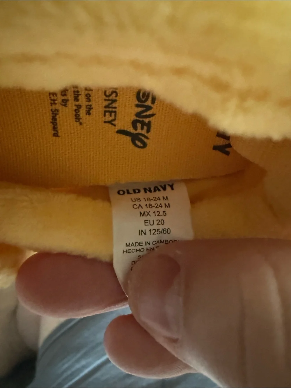 Yellow Winnie the Pooh Kids Slippers Disney X Old Navy